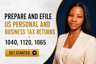 prepare and efile US personal and business tax returns 1040 1120 1065