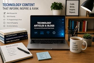 write SEO friendly technology, IT and programming articles