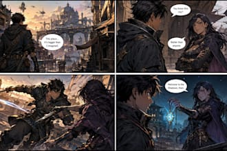 create custom comic panels and short comic strips