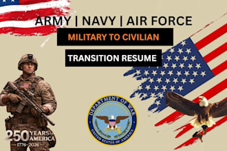 write a military veteran resume for civilian and government jobs