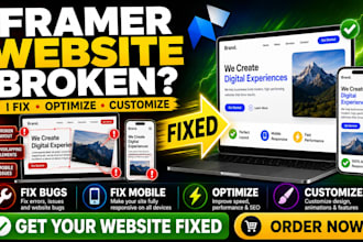 fix, optimize and customize your framer website