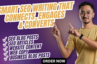 write smart SEO blog posts articles website content and web copy