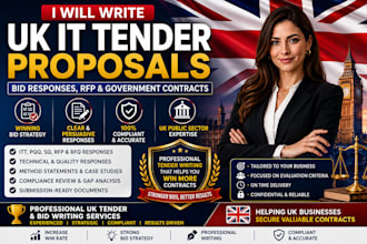 write UK IT tender proposals, bid responses, rfp and government contracts