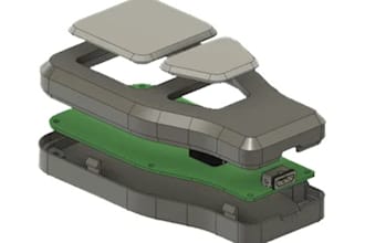 design pcb housing,3d cad design, electronics enclosure, iot case, snap fit case