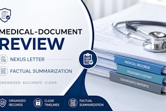 review and organize medical records for documentation