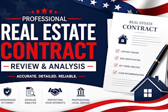 review and analyze your real estate contracts as an experienced attorney