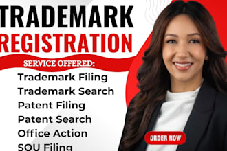 be your US licensed attorney trademark filing, patent filing, sou, office action