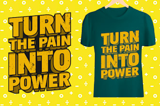 design a custom typography t shirt