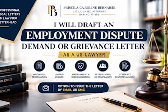 draft an employment dispute demand or grievance draft an employment dispute dema