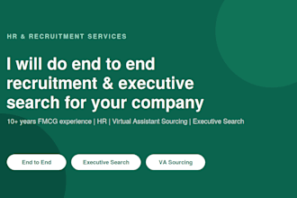 do end to end recruitment and executive search for your company