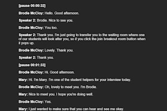 transcribe audio video interviews podcast transcripts
