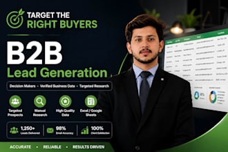do b2b lead generation and web research