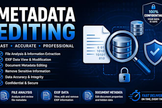 professionally edit organize and optimize your metadata
