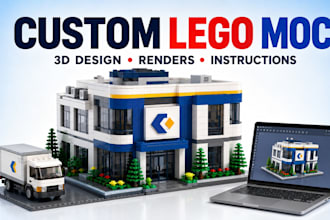 design a custom lego moc for your company, product or building