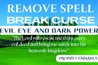 remove spell, break curse, evil eye black magic through prophetic word of fire