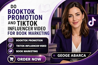do booktok promotion and tiktok influencer video for book marketing