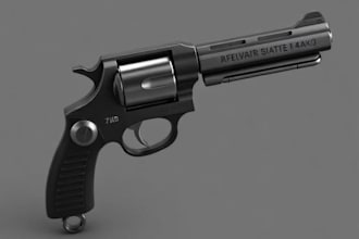 create 3d gun model, 3d weapon, 3d game assets, 3d cosplay, 3d sword, 3d model
