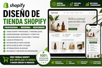 diseñaré tu tienda shopify profesional en español