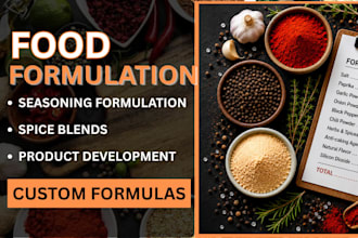 create custom seasoning blends, spice recipes and food formulation