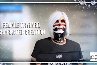 3d female tattooed character,game human model, dayz, fivem, gtav survival game