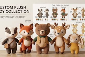 design a custom plush toy collection or product line