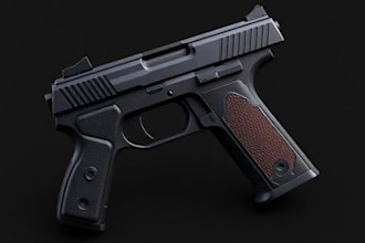 create 3d gun model, 3d prop, 3d weapon, roblox gun, game assets for 3d printing