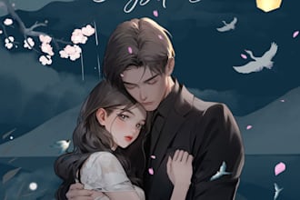 design fantasy anime webnovel and wattpad book covers