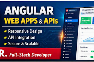 create a modern web application with angular
