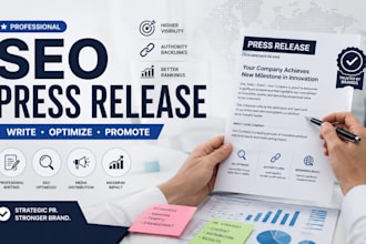 write an engaging SEO press release for your product