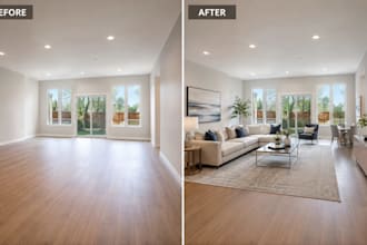 do realistic virtual staging and virtual renovation for real estate