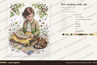 create a custom cross stitch pattern from your image