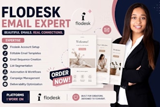 design flodesk email campaign template email automation flodesk email sequence