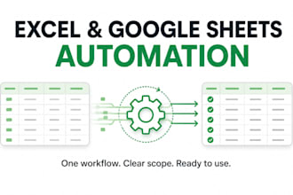automate one excel or google sheets workflow