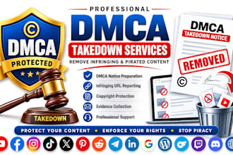 provide professional dmca notice and copyright protection services