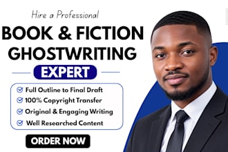 ghostwrite fiction book or novel as ghostwriter and kindle ebook ghostwriter