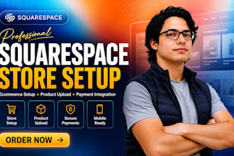 setup squarespace ecommerce online store and products
