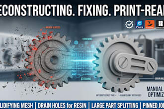 fix, split, and optimize broken stl files for 3d printing