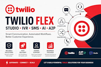 twilio flex, twilio ivr, studio flow, SMS, task routing, ai call agent, ap2