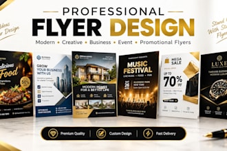 design modern business flyer