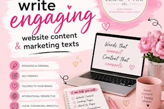 write engaging website content and marketing texts