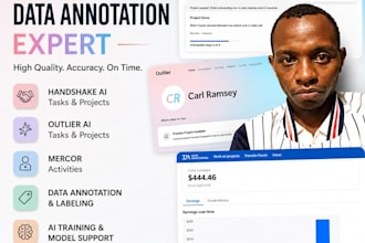 do handshake, outlier, mercor and data annotation ai training and tasks