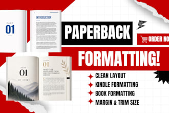 do paperback formatting manuscript formatting non fiction kdp ebook formatting