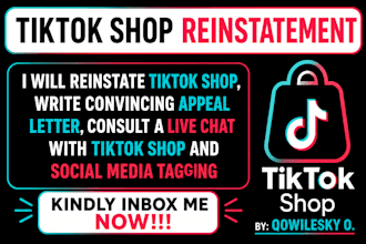 do tiktok shop reinstatement fix tiktok suspension appeal tiktok violation