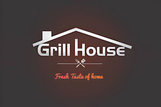 create, luxury hotel, restaurant, cafe, tea bar or  chat house logo