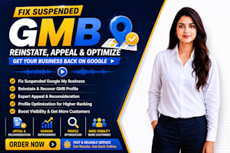 fix suspended gmb reinstate google my business profile appeal and optimization