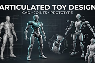 design articulated 3d toy model manufacturer industrial design 3d toy cad model