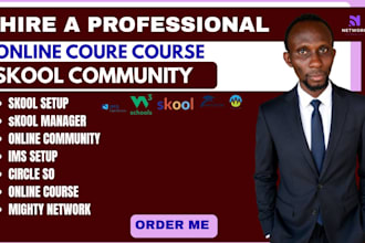 setup online course for skool community