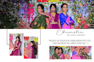 do a stunning photo album design for weddings and events