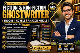 ghostwrite fiction and non fiction ebook ghostwriting for amazon kindle