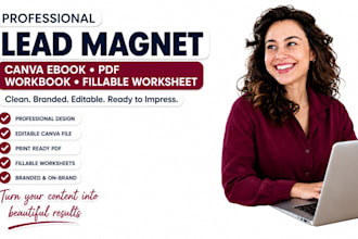 design canva lead magnet, ebook workbook for coaches